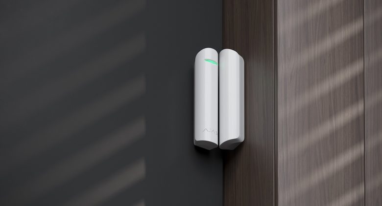 Ajax DoorProtect sensor on a door